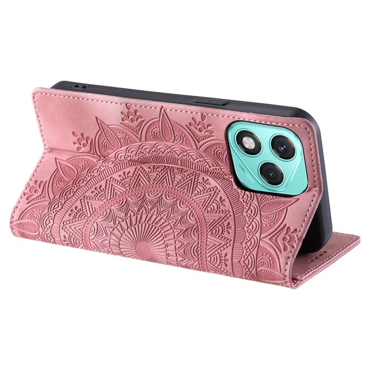 For Honor 400 Lite Global Totem Embossed Magnetic Leather Phone Case