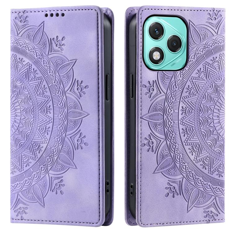 For Honor 400 Lite Global Totem Embossed Magnetic Leather Phone Case