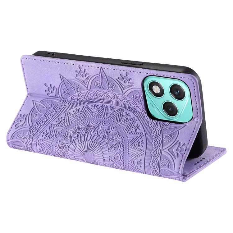 For Honor 400 Lite Global Totem Embossed Magnetic Leather Phone Case