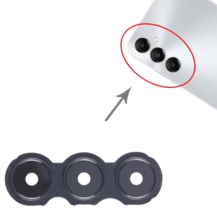 For Samsung Galaxy A05s SM-A057F 10pcs Original Rear Camera Lens Cover - Black