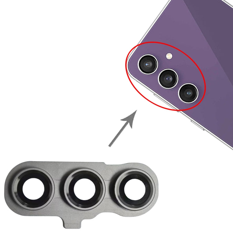 For Samsung Galaxy S23 FE SM-S711B 10pcs Original Rear Camera Lens Cover - Black