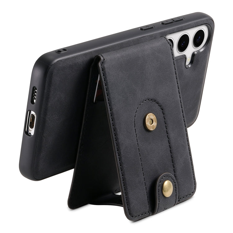 For Samsung Galaxy S24+ 5G Denior D14 NK Retro Pattern MagSafe Magnetic Card Holder Leather Phone Case
