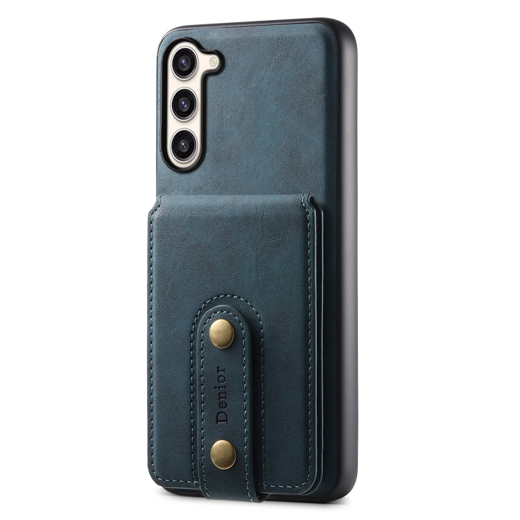 For Samsung Galaxy S23+ 5G Denior D14 NK Retro Pattern MagSafe Magnetic Card Holder Leather Phone Case