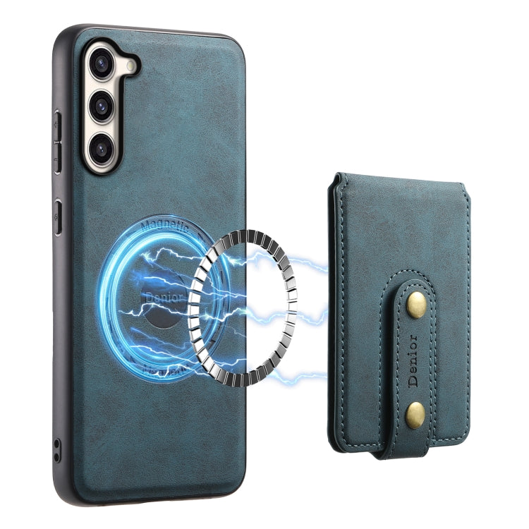 For Samsung Galaxy S23+ 5G Denior D14 NK Retro Pattern MagSafe Magnetic Card Holder Leather Phone Case