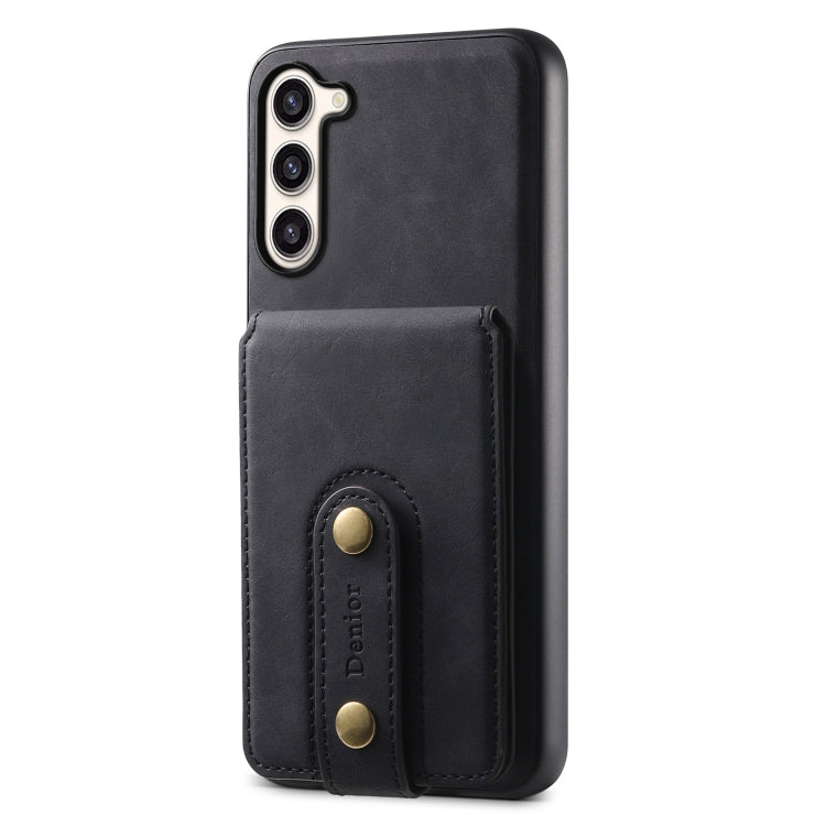 For Samsung Galaxy S23+ 5G Denior D14 NK Retro Pattern MagSafe Magnetic Card Holder Leather Phone Case