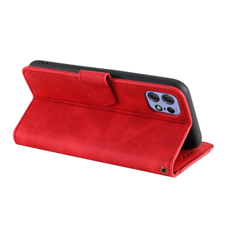For Motorola Edge 50 Pro Nail Skin Feel Stitching Calf Texture Leather Phone Case