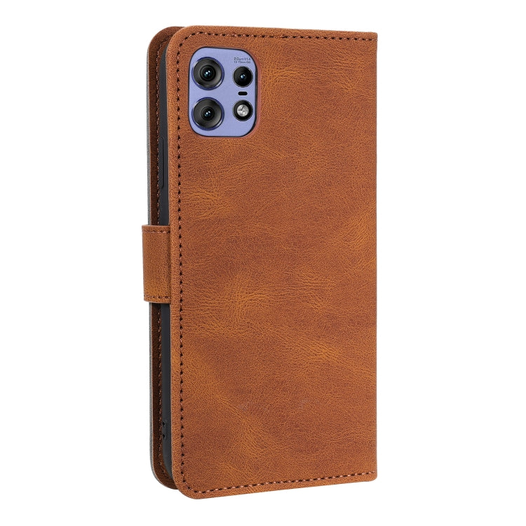For Motorola Edge 50 Pro Nail Skin Feel Stitching Calf Texture Leather Phone Case
