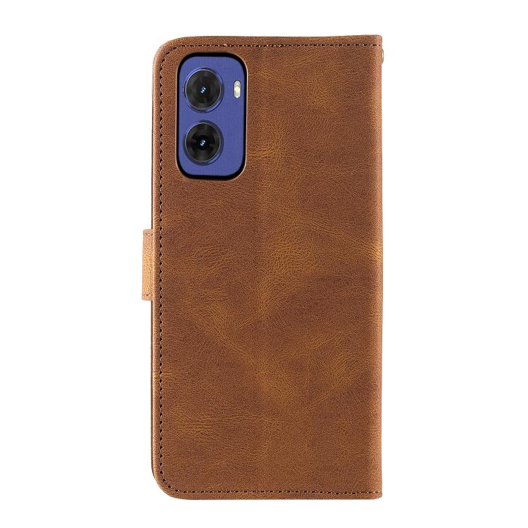 For Motorola Moto G05 Nail Skin Feel Stitching Calf Texture Leather Phone Case