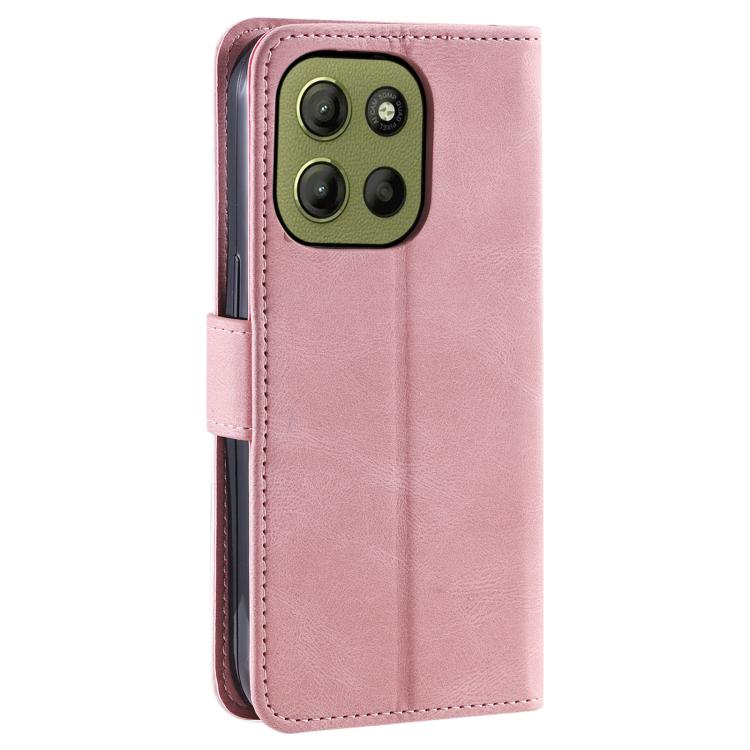 For Motorola Moto G15 Nail Skin Feel Stitching Calf Texture Leather Phone Case