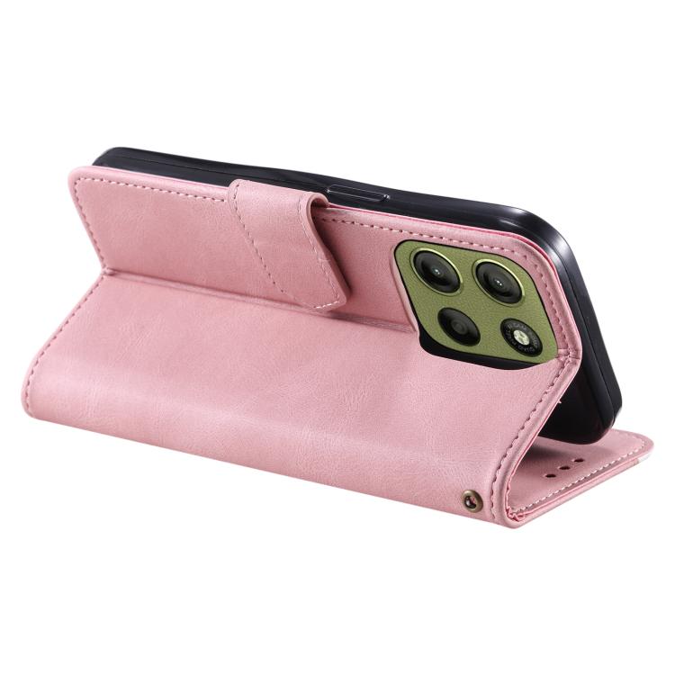 For Motorola Moto G15 Nail Skin Feel Stitching Calf Texture Leather Phone Case
