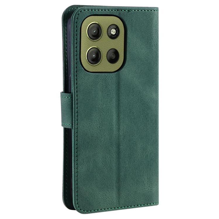 For Motorola Moto G15 Nail Skin Feel Stitching Calf Texture Leather Phone Case