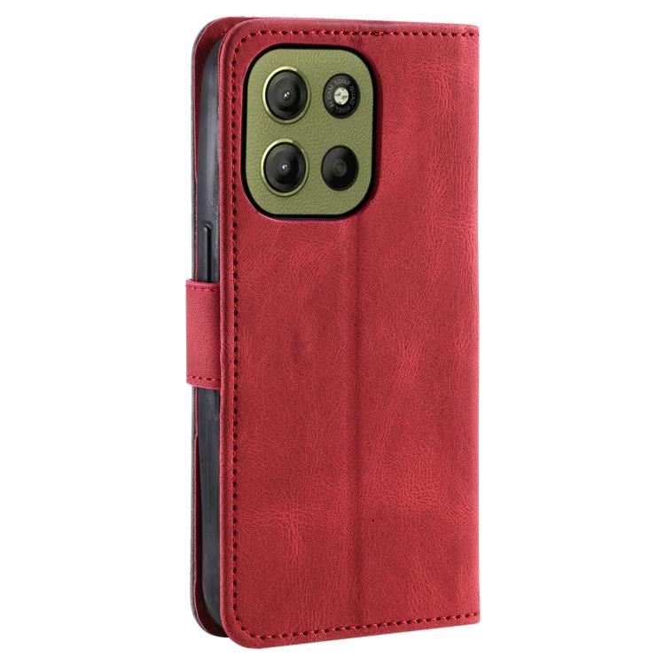 For Motorola Moto G15 Nail Skin Feel Stitching Calf Texture Leather Phone Case