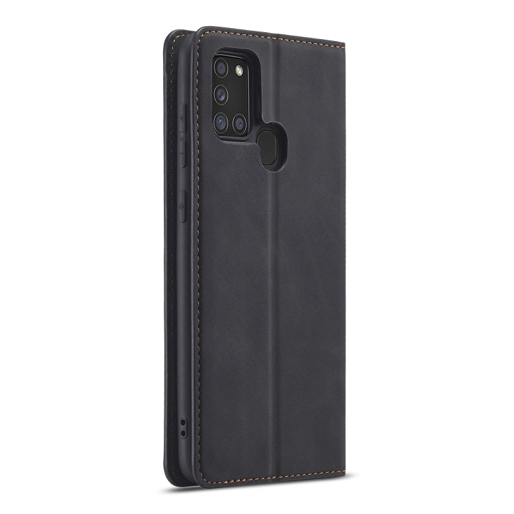 For Samsung Galaxy A21s Forwenw Dream Series Oil Edge Strong Magnetism Horizontal Flip Leather Case with Holder & Card Slots & Wallet & Photo Frame