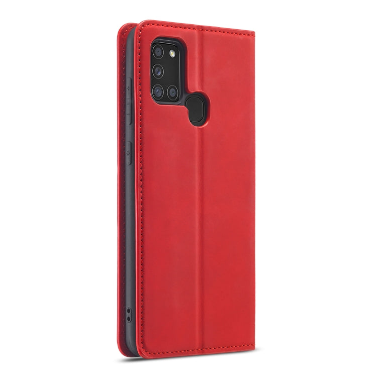 For Samsung Galaxy A21s Forwenw Dream Series Oil Edge Strong Magnetism Horizontal Flip Leather Case with Holder & Card Slots & Wallet & Photo Frame