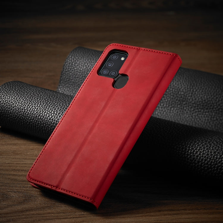 For Samsung Galaxy A21s Forwenw Dream Series Oil Edge Strong Magnetism Horizontal Flip Leather Case with Holder & Card Slots & Wallet & Photo Frame