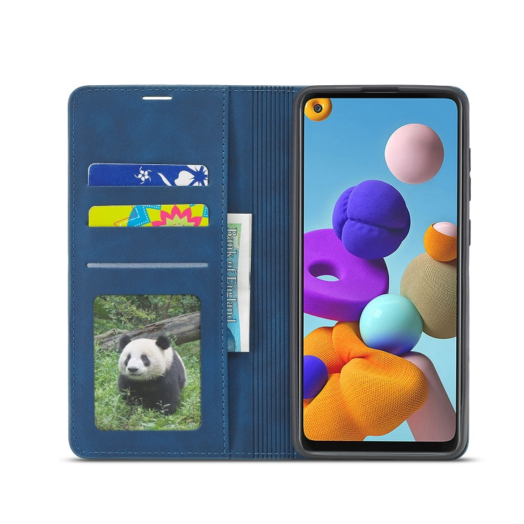 For Samsung Galaxy A21s Forwenw Dream Series Oil Edge Strong Magnetism Horizontal Flip Leather Case with Holder & Card Slots & Wallet & Photo Frame