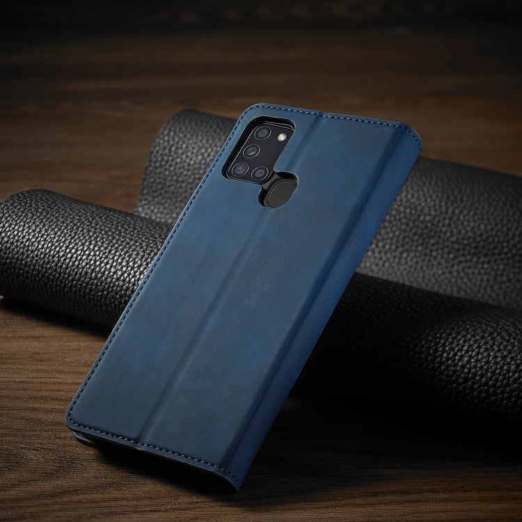For Samsung Galaxy A21s Forwenw Dream Series Oil Edge Strong Magnetism Horizontal Flip Leather Case with Holder & Card Slots & Wallet & Photo Frame