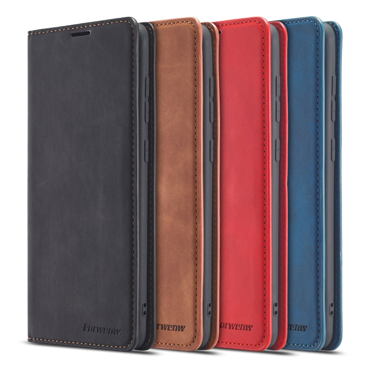 For Samsung Galaxy A21s Forwenw Dream Series Oil Edge Strong Magnetism Horizontal Flip Leather Case with Holder & Card Slots & Wallet & Photo Frame