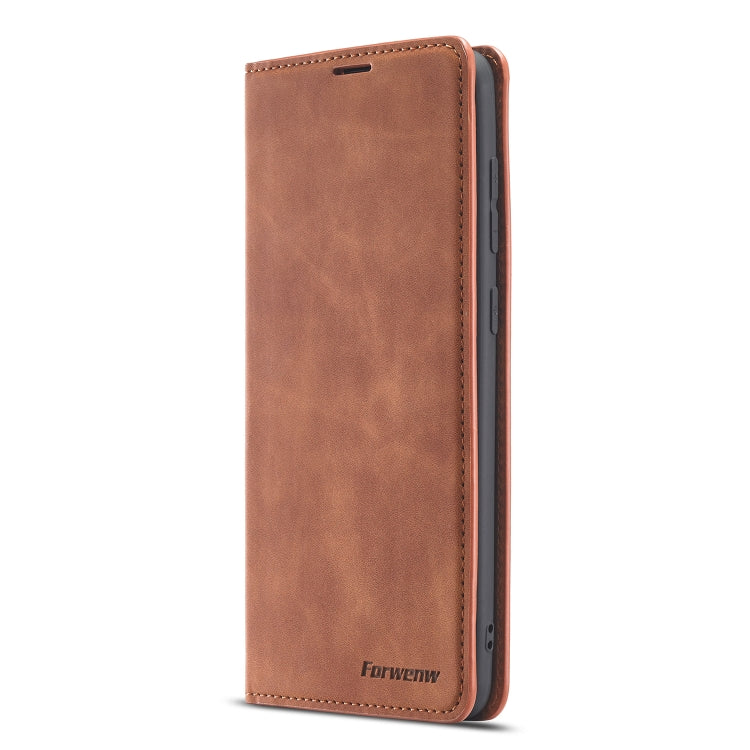 For Samsung Galaxy A21s Forwenw Dream Series Oil Edge Strong Magnetism Horizontal Flip Leather Case with Holder & Card Slots & Wallet & Photo Frame