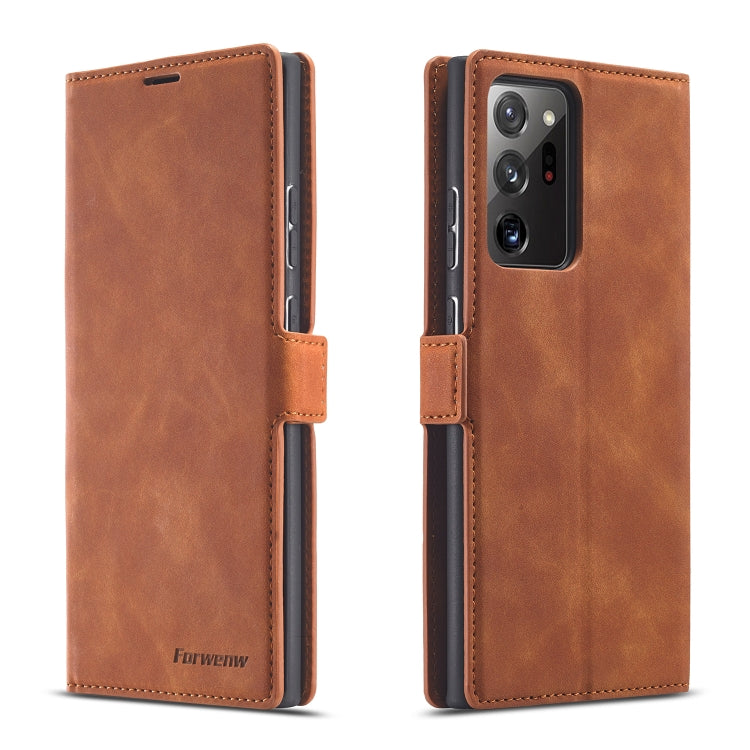 For Samsung Galaxy Note20 Forwenw Dream Series Oil Edge Strong Magnetism Horizontal Flip Leather Case with Holder & Card Slots & Wallet & Photo Frame