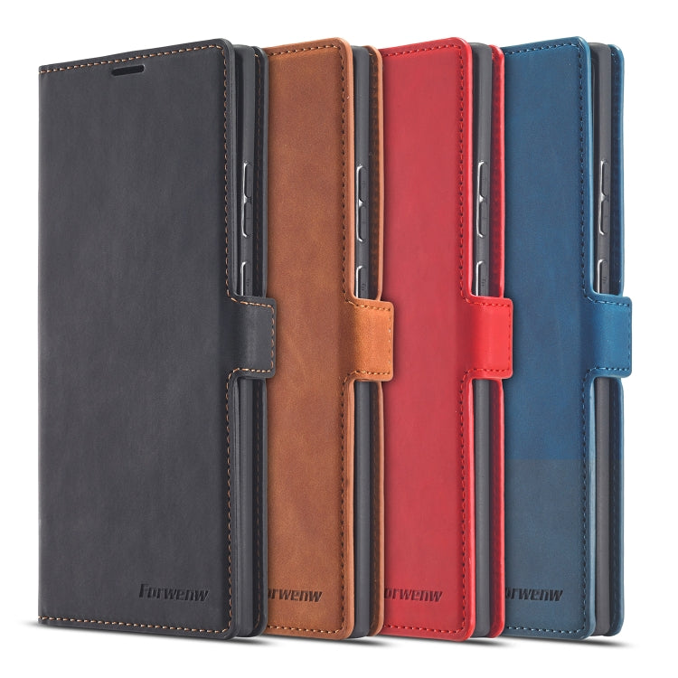 For Samsung Galaxy Note20 Ultra Forwenw Dream Series Oil Edge Strong Magnetism Horizontal Flip Leather Case with Holder & Card Slots & Wallet & Photo Frame