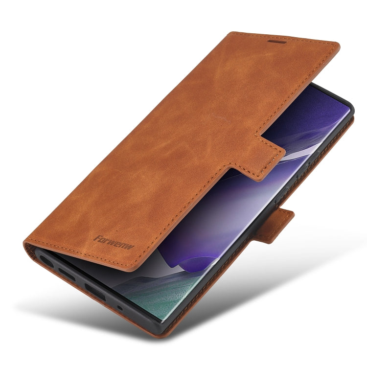 For Samsung Galaxy Note20 Ultra Forwenw Dream Series Oil Edge Strong Magnetism Horizontal Flip Leather Case with Holder & Card Slots & Wallet & Photo Frame