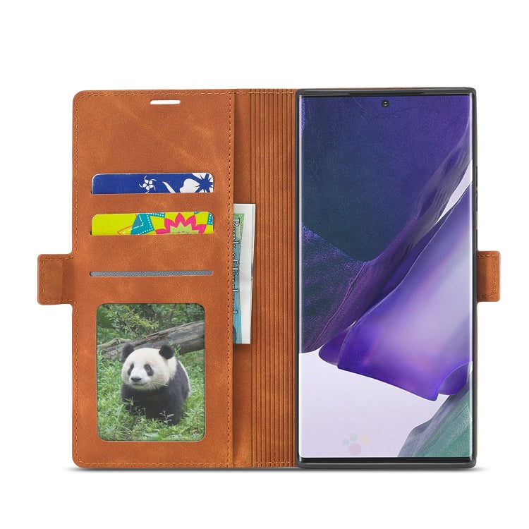 For Samsung Galaxy Note20 Ultra Forwenw Dream Series Oil Edge Strong Magnetism Horizontal Flip Leather Case with Holder & Card Slots & Wallet & Photo Frame