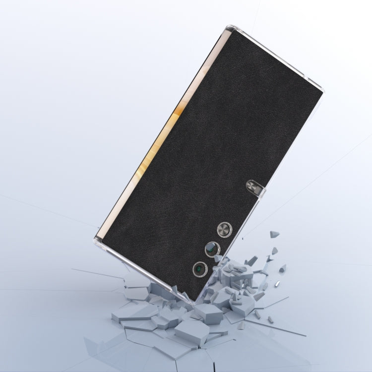 For Honor V Purse PU Leather Transparent Edge Phone Case