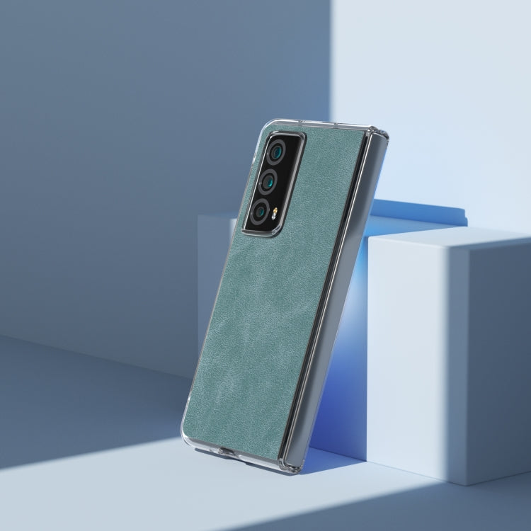 For Honor Magic Vs2 PU Leather Transparent Edge Phone Case