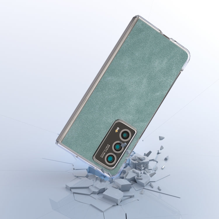 For Honor Magic Vs2 PU Leather Transparent Edge Phone Case