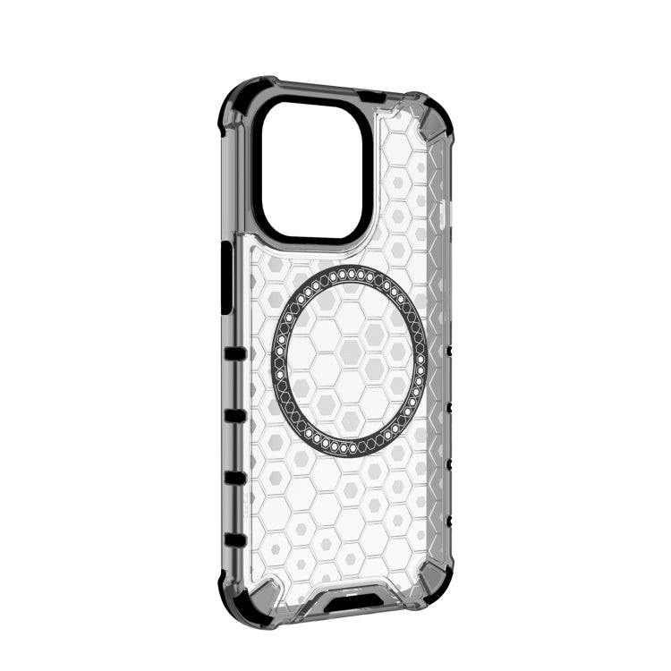 For iPhone 13 Pro Honeycomb Magnetic Ring Shockproof Phone Case