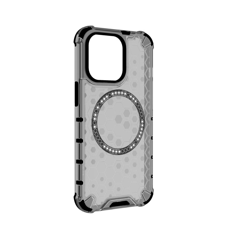 For iPhone 13 Pro Honeycomb Magnetic Ring Shockproof Phone Case