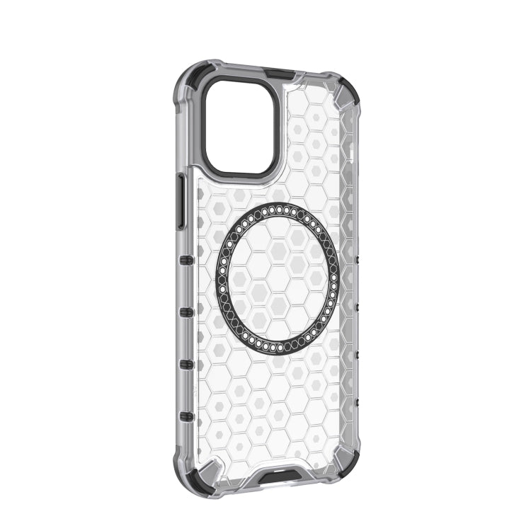 For iPhone 12 Pro Max Honeycomb Magnetic Ring Shockproof Phone Case