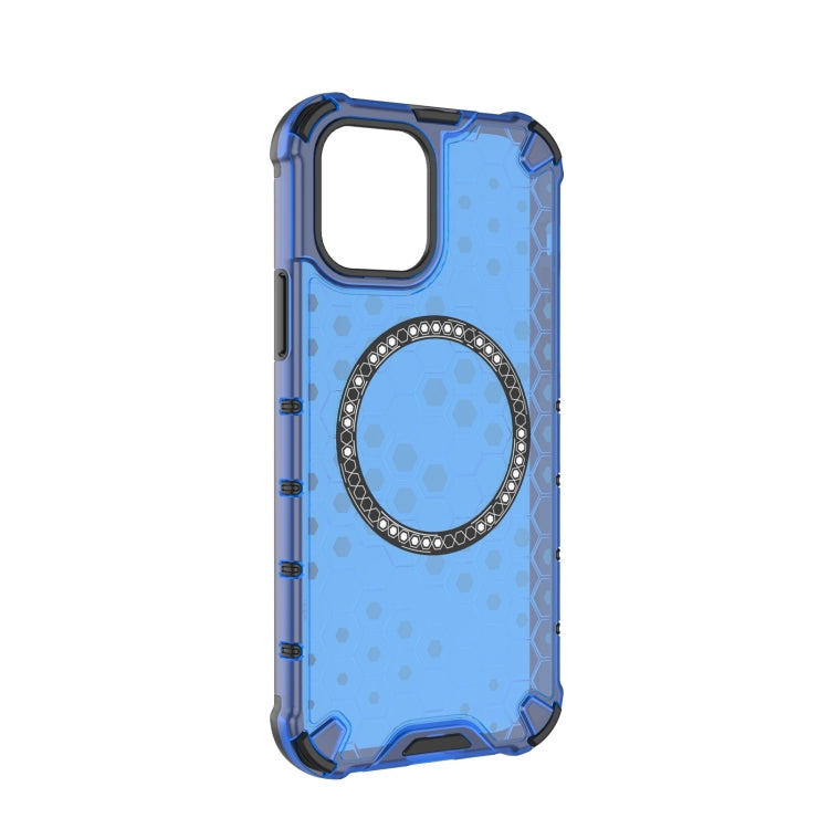 For iPhone 12 Pro Max Honeycomb Magnetic Ring Shockproof Phone Case