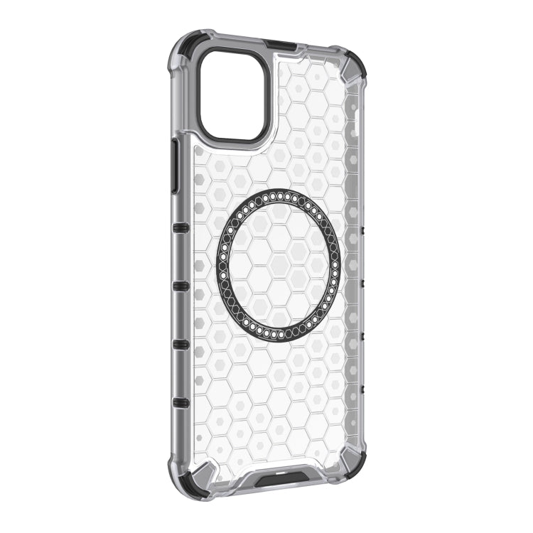 For iPhone 11 Pro Max Honeycomb Magnetic Ring Shockproof Phone Case