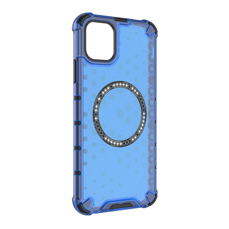 For iPhone 11 Pro Honeycomb Magnetic Ring Shockproof Phone Case