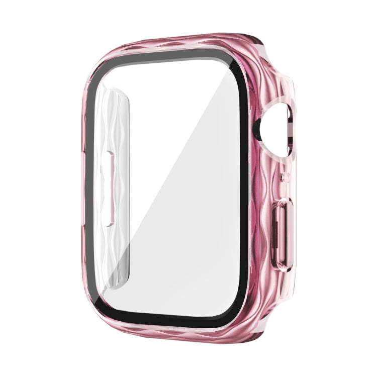 For Apple Watch Series 6 / 5 / 4 / SE 44mm 2 in 1 PC Hybrid Tempered Glass Protector Case
