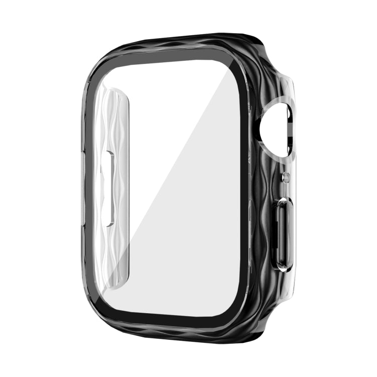 For Apple Watch Series 9 / 8 / 7 41mm 2 in 1 PC Hybrid Tempered Glass Protector Case