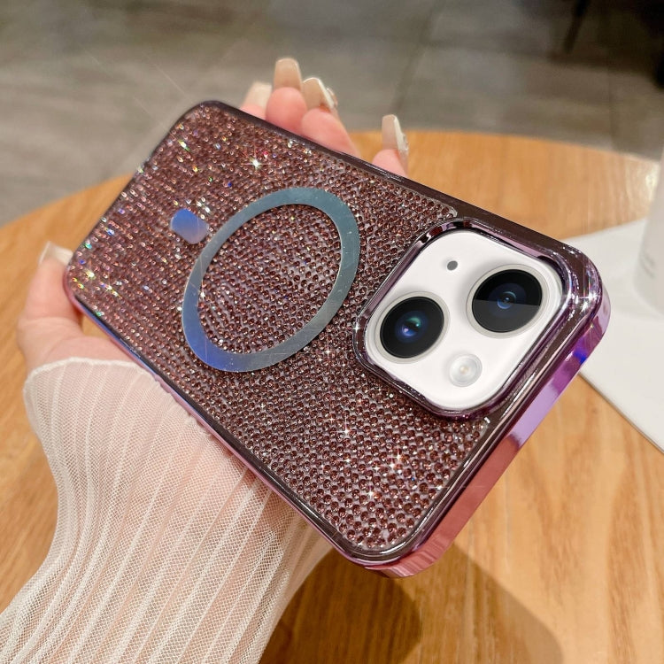 For iPhone 14 Diamonds Plated Magsafe Phone Case