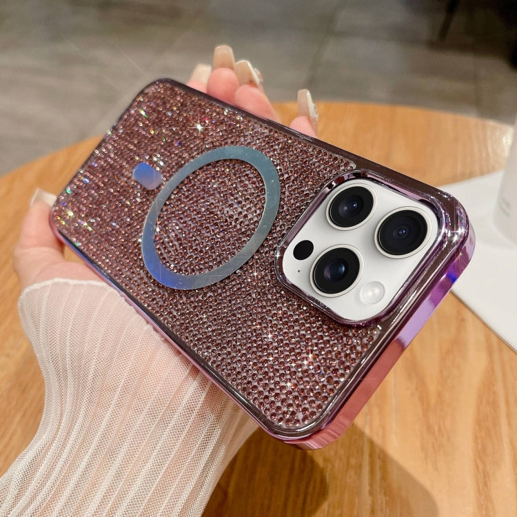 For iPhone 13 Pro Diamonds Plated Magsafe Phone Case