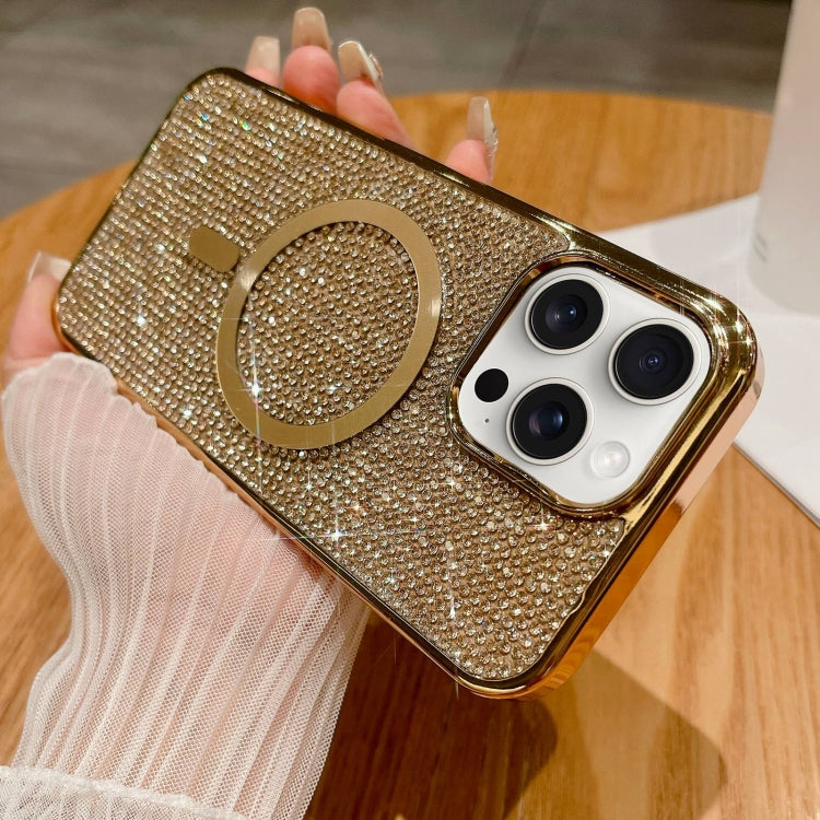 For iPhone 11 Pro Max Diamonds Plated Magsafe Phone Case