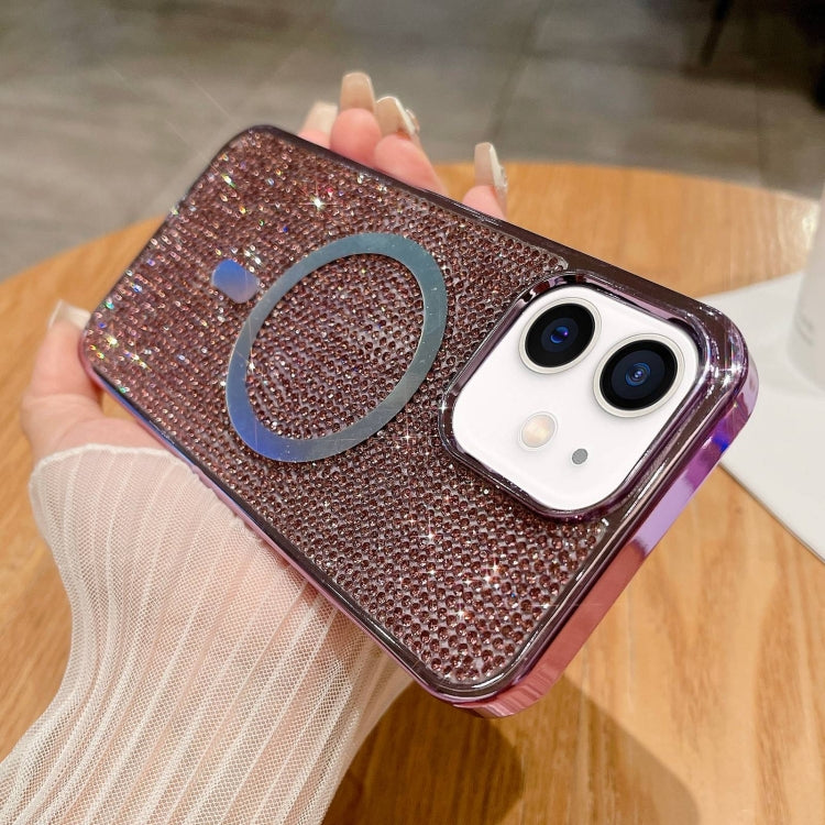 For iPhone 11 Diamonds Plated Magsafe Phone Case
