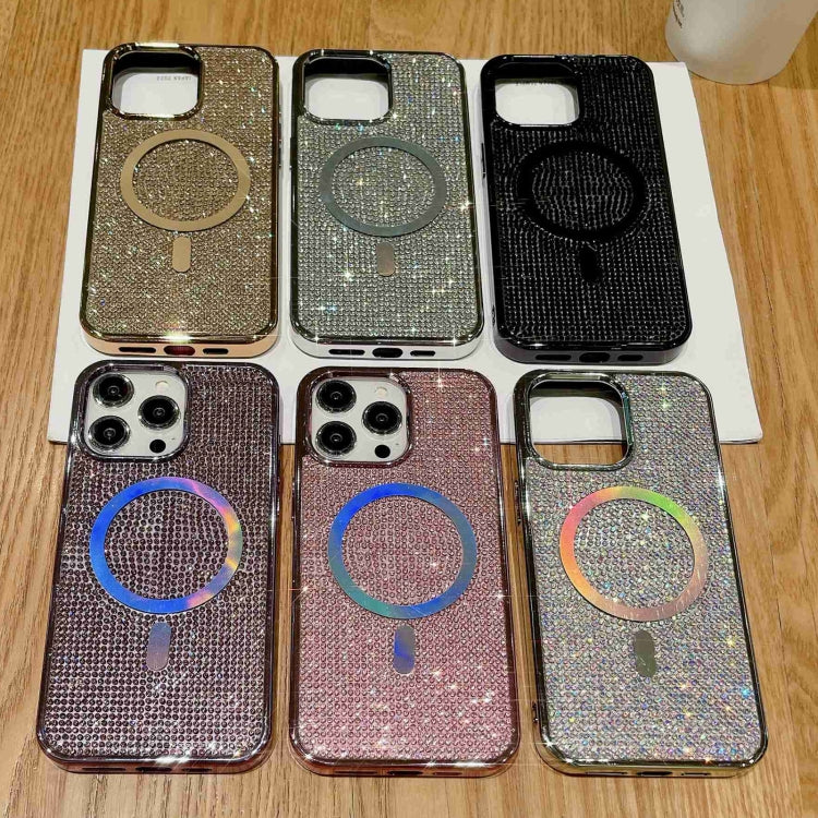 For iPhone 14 Plus Diamonds Plated Magsafe Phone Case