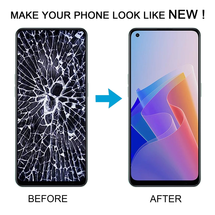 For OPPO Reno7 Lite OLED LCD Screen Digitizer Full Assembly with Frame