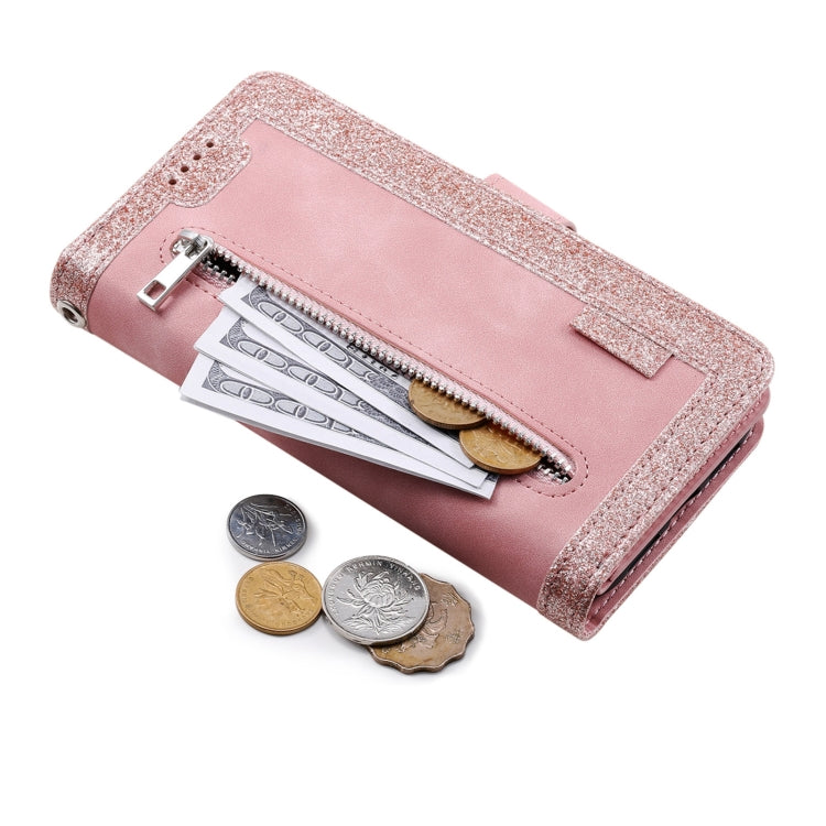 For Motorola Moto G85 Nine Card Zipper Bag Leather Phone Case with Lanyard