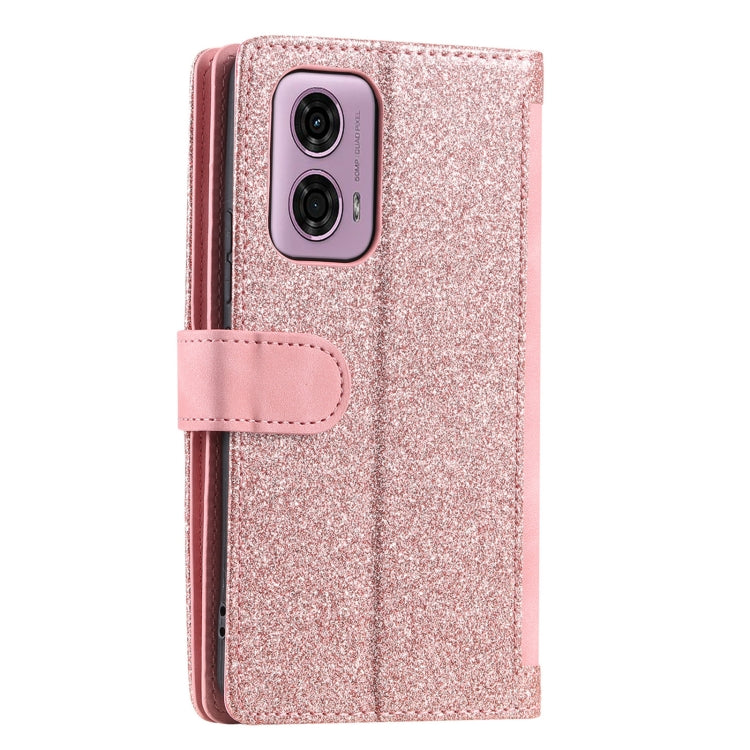 For Motorola Moto E14 Nine Card Zipper Bag Leather Phone Case with Lanyard