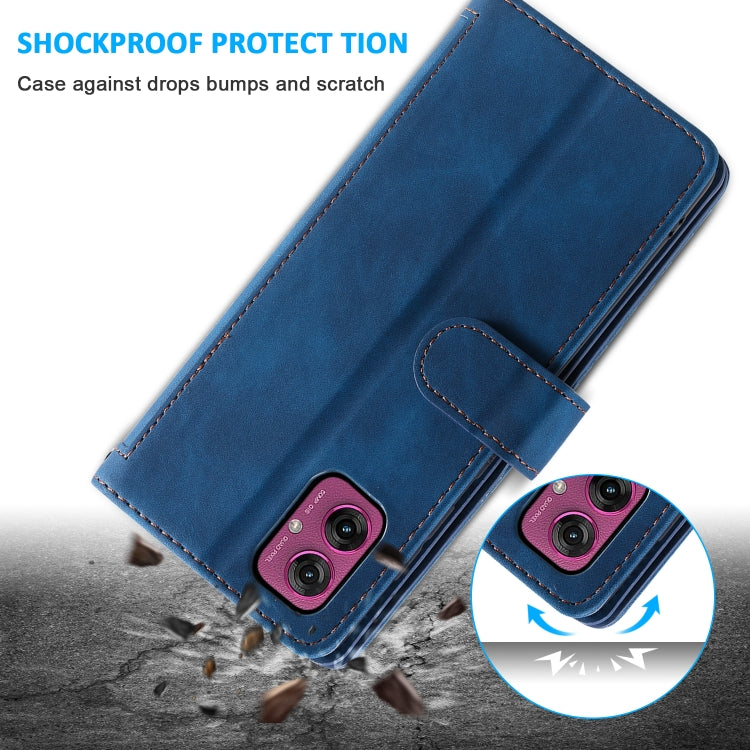 For Motorola Moto G55 Nine Card Zipper Bag Leather Phone Case with Lanyard