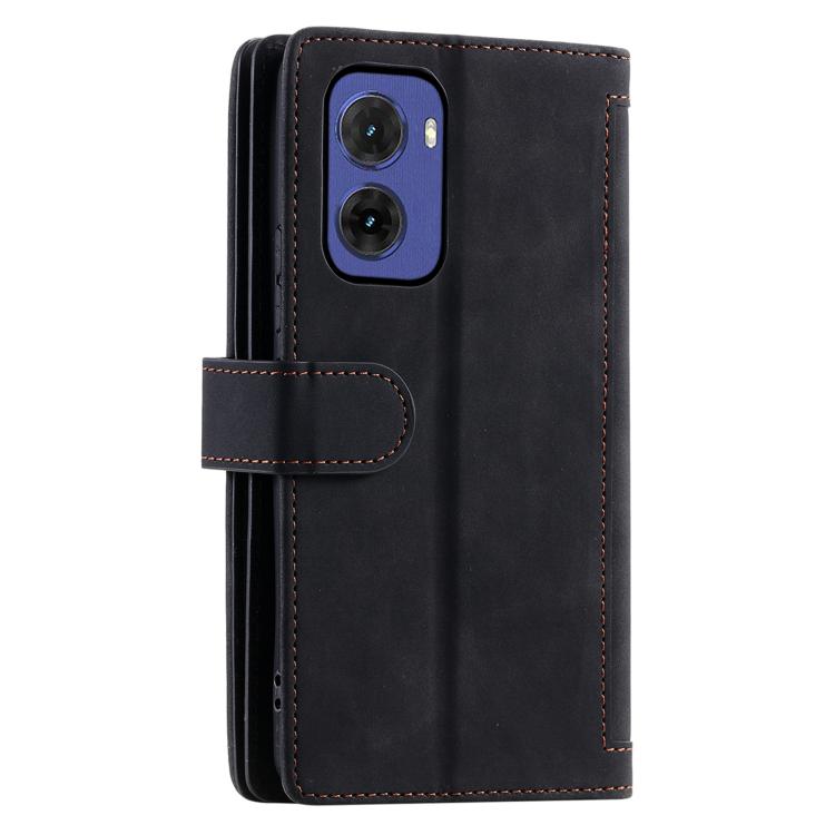 For Motorola Moto G05 Nine Card Zipper Bag Leather Phone Case with Lanyard