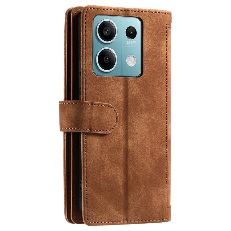 For Motorola Edge 60 Fusion Nine Card Zipper Bag Leather Phone Case with Lanyard