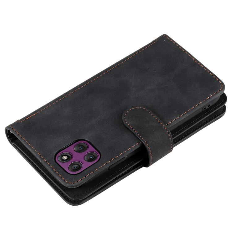 For Motorola Edge 60 Pro Nine Card Zipper Bag Leather Phone Case with Lanyard